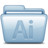 Blue Adobe Illustrator Icon